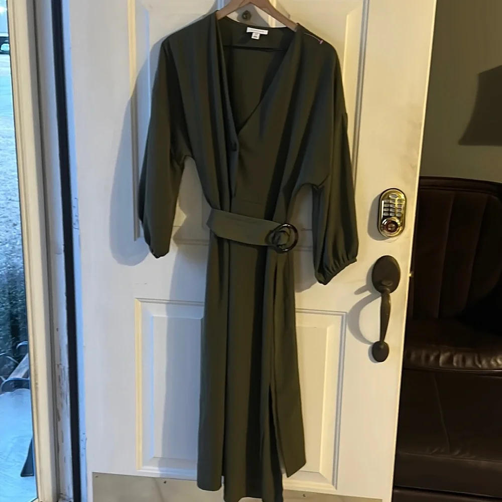 Topshop Olive Wrap Dress - Picture 1 of 3